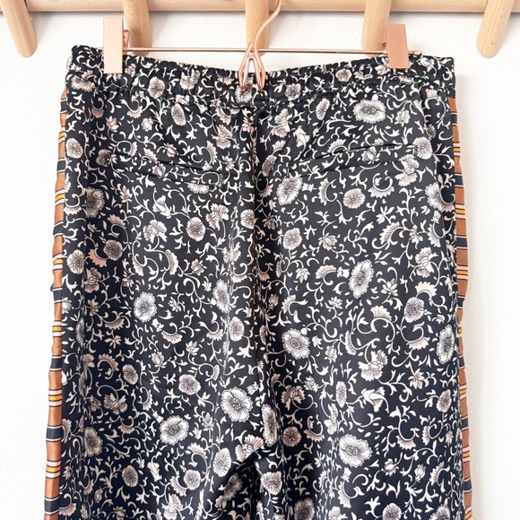 Scotch & Soda Palm Cove Striped Floral Tuxedo Silky Pants - Picture 9 of 15